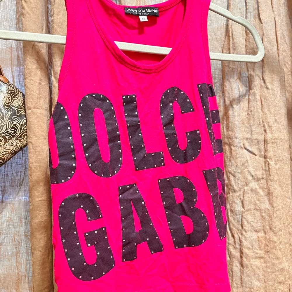 Hot Pink Dolce and Gabbana Top